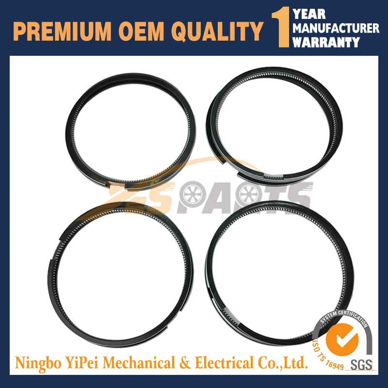 4set STD Piston Ring For Mitsubishi 4D34 4D34T Fuso Canter 3.9L