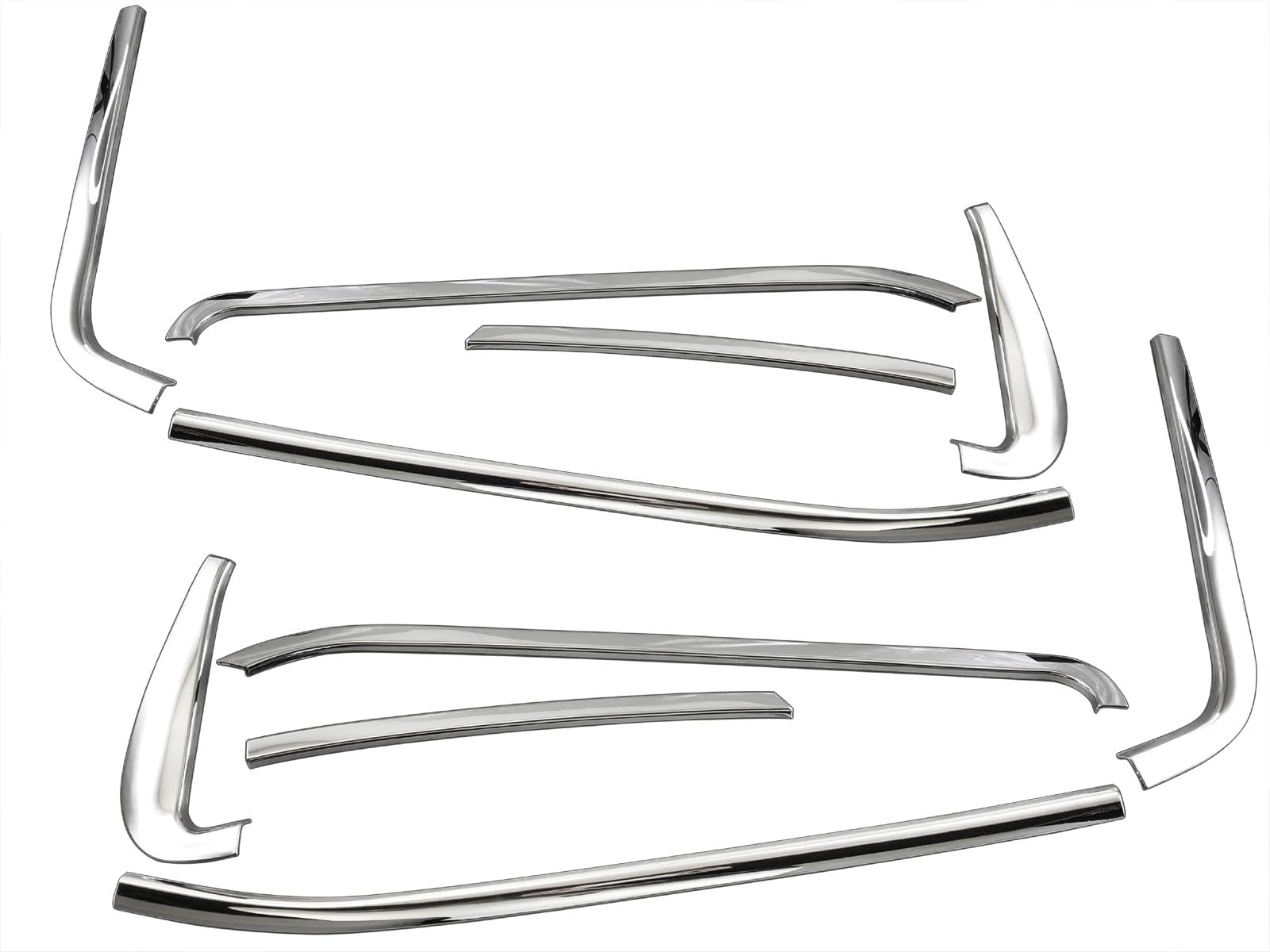 BRIGHTZ Mitsubishi Fuso NEW Canter Plated Window Pillar Set Mitsubishi Mitsubishi Fuso NEW Canter [TRUCK-L-137]